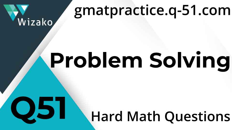 free gmat problem solving questions